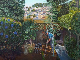 ROD TITUS Individual Works - Lynn's Garden - Self Portrait / Description